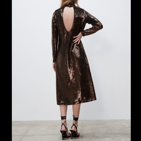 Premium Sequin Knit Dress - Picture 6 of 11